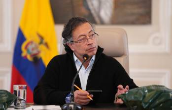 El presidente Gustavo Petro en un Consejo de Ministros. FOTO: PRESIDENCIA