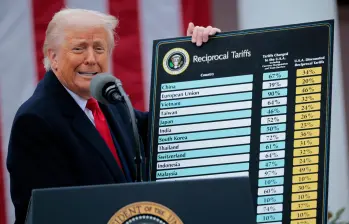 Desde su posesión, el presidente de EE. UU., Donald Trump, ha usado los aranceles como mecanismo de presión para sus socios comerciales. FOTO Getty