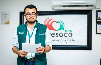 El superintendente de Salud, Luis Carlos Leal, en el anuncio de la intervención a Capresoca. FOTO CORTESÍA