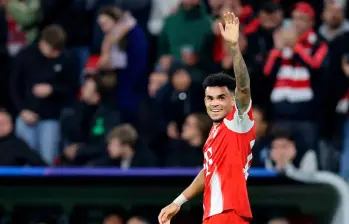 Luis Díaz en el top 10 de los jugadores de mayor rendimiento en la Champions. FOTO GETTY