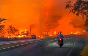 Incendios no dan tregua en Tolima: 24 focos permanecen activos y hay más de 30.000 hectáreas afectadas. FOTOS: Capturas de video 