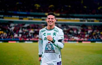 James Rodríguez suma 26 minutos en el fútbol mexicano. En ellos, marcó diferencia en favor de su equipo. FOTO: Tomada de X @ClubLeonfc