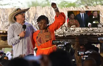 La reacción de Francia Márquez durante el último discurso público de Gustavo Petro volvió a alimentar las versiones sobre el distanciamiento político entre ambos. FOTO: Colprensa, captura de video vía X @Ingeamanda