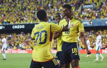 La Selección Colombia ha convertido 16 goles en ocho juegos amistosos en el proceso del estratega argentino Néstor Lorenzo. FOTO GETTY