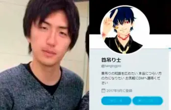 Takahiro Shiraishi y la imagen de su perfil de Twitter. FOTO: TOMADA DE LA RED X.