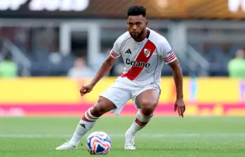 Miguel Ángel Borja abandona el fútbol argentino con River y es el nuevo fichaje de Cruz Azul de México. Foto: GETTY. 
