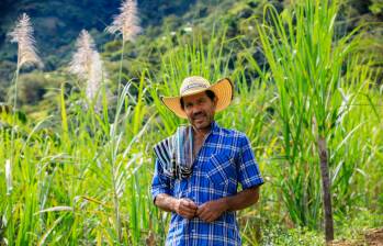 Guillermo Pérez, presidente de Agronudillos en la vereda Nudillos de Anzá, una empresa comunitaria que hoy opera un trapiche para el consumo de sus asociados. FOTO Camilo Suárez