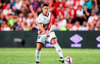 James Rodríguez hizo su debut con el Rayo Vallecano ante el Osasuna. FOTO GETTY