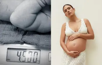 Carolina Ramírez, protagonista de “La reina del flow”, celebra el nacimiento de su hijo “Sur”. Foto: redes sociales @carocali y @martincornide