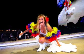 Entre los artistas invitados a la presentación de Karol G se destacan Maria Angeliq, Becky G y Wisin. Foto Getty.