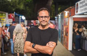 El autor y conferencista mexicano Sebastián Tonda visitó la Fiesta del Libro para reflexionar sobre por qué la tecnología nunca reemplazará la creatividad. FOTO EL COLOMBIANO