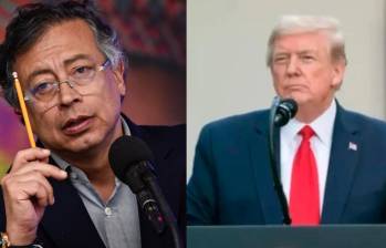 Donald Trump advirtió a Gustavo Petro en medio de la creciente tensión por la lucha antidrogas. FOTO: Colprensa. 