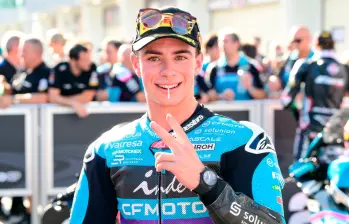 David Alonso se encuentra en la séptima posición en el Mundial de Moto2 con 24 puntos. FOTO: GETTY