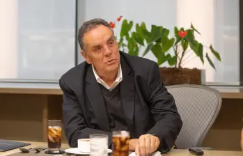 Jorge Mario Velásquez, presidente de Grupo Argos, explicó que las cifras reflejaron la venta de Summit Materials y la exclusión del portafolio de las acciones de Sura. FOTO Esneyder Gutiérrez
