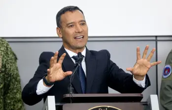 Ministro de Defensa manda mensaje para calmar el debate público. FOTO: Colprensa