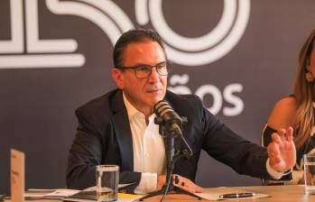 Juan Carlos Mora, presidente del Grupo Cibest, dio un espaldarazo a los proveedores de Bancolombia tras las fallas de los últimos días. FOTO EL COLOMBIANO