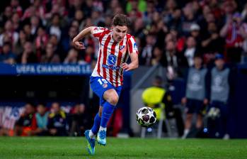 El argentino Julián Álvarez es una de las piezas clave del Atlético de Madrid para buscar volver a una final europea tras 10 años. FOTO GETTY