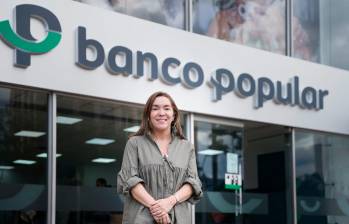 Uno de los hitos del Banco Popular en 2025 fue el cambio de imagen corporativa, según destacó su presidenta María Fernanda Suárez. FOTO cortesía Banco Popular