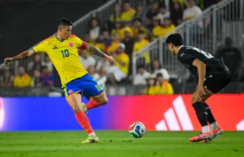 James Redríguez, capitán del seleccionado nacional. Frente a Nueva Zelanda no tuvo mucho protagonismo. FOTO CORTESÍA FCF