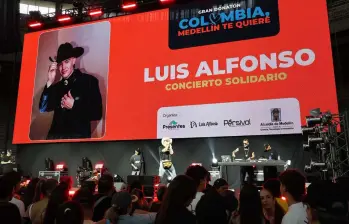 Luis Alfonso, fue uno de los organizadores del evento con la Alcaldía de Medellín, Presentes Corporación y Pérsival Producciones. Decenas de entidades públicas y privadas también apoyaron esta Gran Donatón. Foto: Cortesía. 