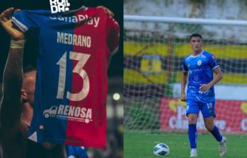 Edgar Medrano, jugador del Club Deportivo FAS (13) y Cristian Belucci, defensor del Fuerte San Francisco (18). FOTO: tomadas de Instagram, edgarmedrano926, pipobelucci.