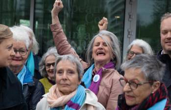 La decisión fue emitida por el Tribunal Europeo de Derechos Humanos dando la razón a una demanda interpuesta por un grupo de mujeres mayores, llamado KlimaSeniorinnen Schweiz. FOTO cortesía Greenpeace