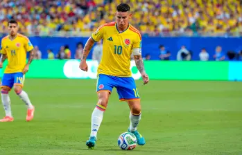 El futuro de James Rodríguez podría estar en la Serie B italiana tras quedar como jugador libre. Viene de jugar en el Mundial de Norteamérica. FOTO: JUAN ANTONIO SÁNCHEZ