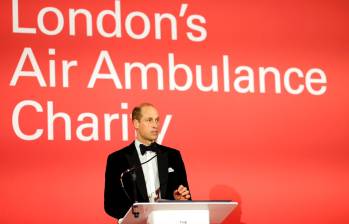 El príncipe William tras su aparición oficial. FOTO Cortesía @KensingtonRoyal
