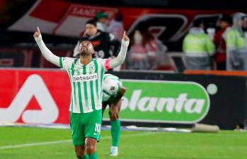 Edwin Cardona fue uno de los autores de gol en el empate entre Santa Fe y Nacional el pasado miércoles en El Campín. FOTO: Colprensa