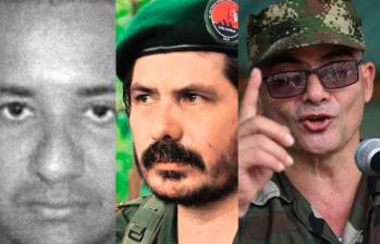 ’Chiquito Malo’, ‘Pablito’ e ‘Iván Mordisco’, objetivos de alto valor en Colombia. Fotos: cortesía