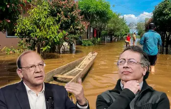 Germán Ávila, ministro de Hacienda; y Gustavo Petro, presidente de Colombia. FOTO tomada de @Nortesostenible, Presidencia y MinHacienda. 