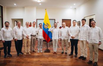 El presidente Abelardo de la Espriella aseguró que los empresarios se comprometieron a trabajar junto al Gobierno en el denominado Plan Especial para el Chocó. Foto: Cortesía