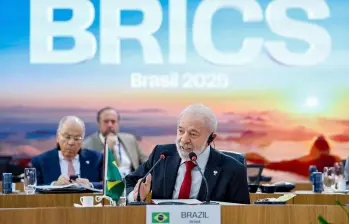 Luiz Inácio Lula da Silva, presidente de Brasil, en la cumbre de los Brics. FOTO: @LulaOficial