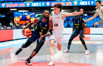 El jugador Michael Jackson ha sido uno de los hombres importantes en la Americup 2025 para Colombia. FOTO: TOMADA DEL X DE @MinDeporteCol