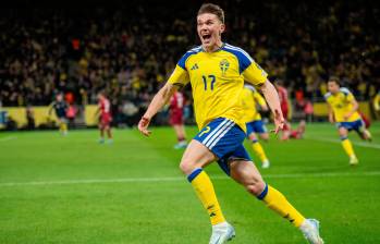 Vyktor Gyokeres fue fichado por el Arsenal en julio de 2025 por 65.8 millones de euros desde el Sporting de Lisboa. Acumula 19 goles en 32 presencias con el seleccionado sueco. FOTO: GETTY