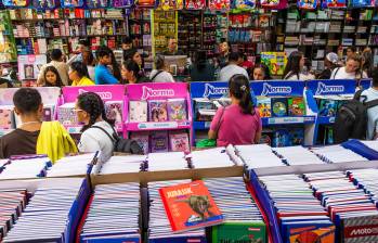 Fenalco Antioquia resaltó la mayor competencia entre marcas, lo que amplía la oferta de útiles escolares. FOTO Julio César Herrera