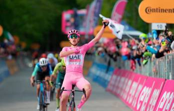 Ganador de 3 etapas, Pogacar está arrasando por ahora en la que es su primera participación en el Giro de Italia. FOTO Tomada de ‘X’: @giroditalia