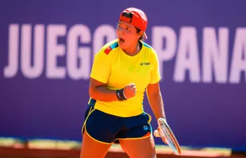 La bogotana Valentina Mediorreal también ha sido convocada a la Selección Colombia de la Billie Jean King Cup. FOTO @panamsports