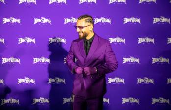 Imagen de Maluma en 2023, en el lanzamiento del álbum Don Juan, en Medellín. FOTO Esneyder Gutiérrez.