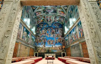 La Capilla Sixtina es el lugar donde los cardenales eligen al nuevo papa. FOTO: Cortesía Vatican News
