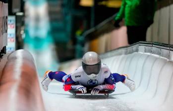 El monobob es un deporte en el que el atleta se desplaza por un trineo en una pista de hielo. Colombia tiene varios competidores en esta modalidad. FOTO getty