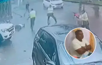 Norbey Olivares Rojas fue asesinado en medio de un ataque sicarial en Villavicencio, Meta. FOTOS: Capturas de video