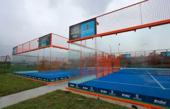 $521 millones fue la inversión en las canchas de pádel en la Unidad Deportiva María Luisa Calle. FOTO: CORTESÍA ALCALDÍA DE MEDELLÍN