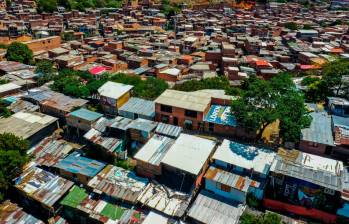 Aspecto del morro de Moravia en Medellín, que durante los últimos tres años volvió a ser invadido por construcciones ilegales. FOTO: CAMILO SUÁREZ ECHEVERRY