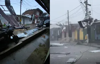 El vendaval en Condoto Chocó solo ha dejado daños materiales. Hasta el momento no se registran víctimas mortales. Fotos: gobernadora de Chocó. 