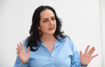 María Fernanda Cabal habló sobre seguridad, elecciones y el futuro del Centro Democrático. FOTO: Esneyder Gutiérrez