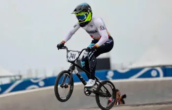Colombia sumó los dos oros en disputa en el BMX de Juegos Bolivarianos con Valentuna´ Múñoz y Juan José Velásquez. FOTO CORTESÍA COC