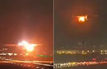 El avión pudo tocar tierra sin contratiempos técnicos adicionales, y los pasajeros fueron atendidos tras el pánico. FOTO: Captura de video de redes sociales @posted_news