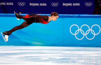 Valieva es integrante del equipo de Rusia en los Juegos Olímpicos de Invierno 2022. FOTO EFE