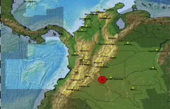 El movimiento sísmico tuvo epicentro en el departamento del Meta. Foto: SGC
